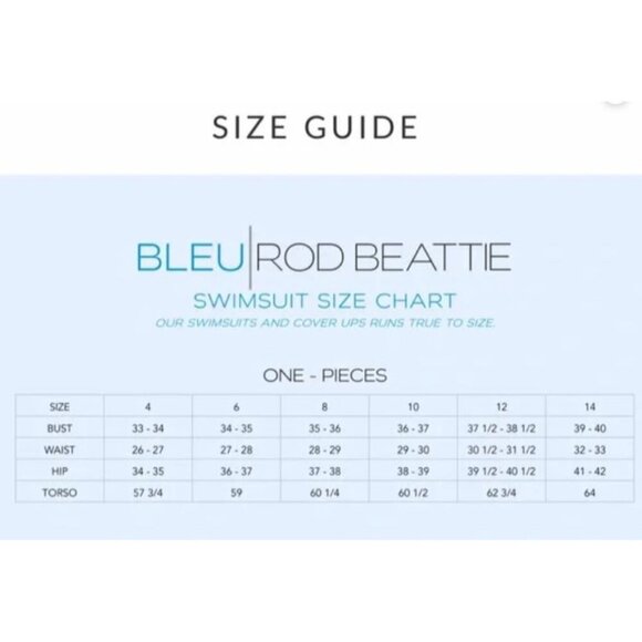 Bleu Rob Beattie Blue Ribbed Walk The Line Square Neck One-Piece Swimsuit Sz 4 - Picture 10 of 10